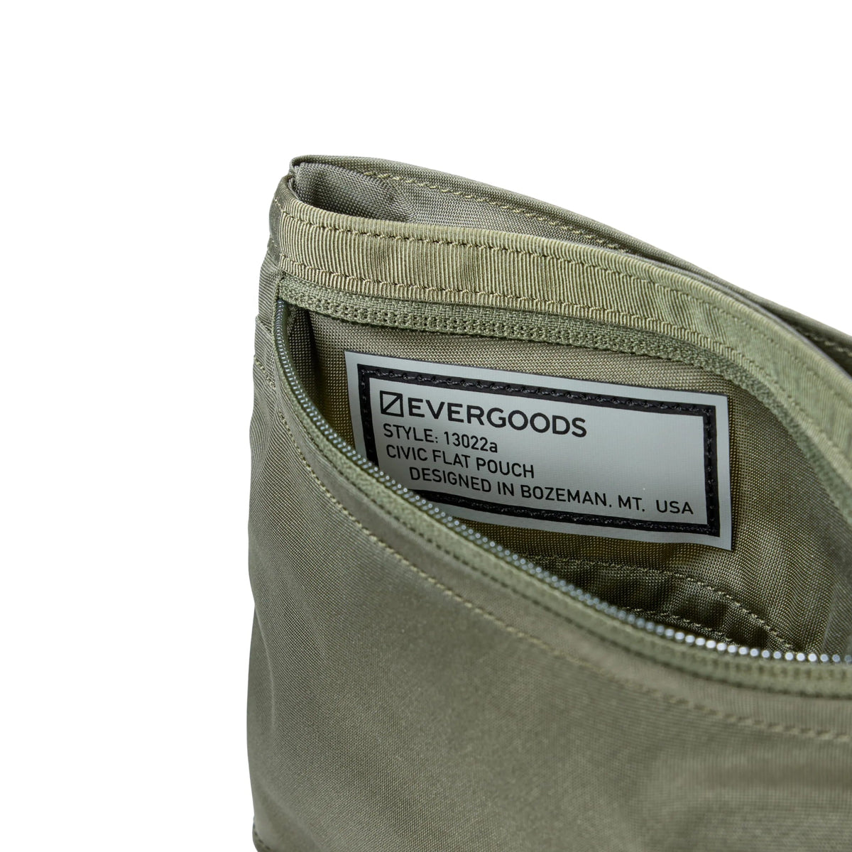 CIVIC Flat Pouch OD Green Style Label