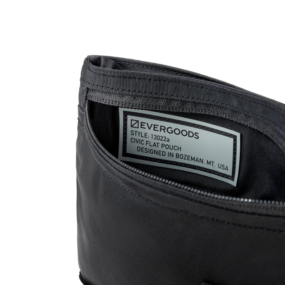 CIVIC Flat Pouch Black Style Label