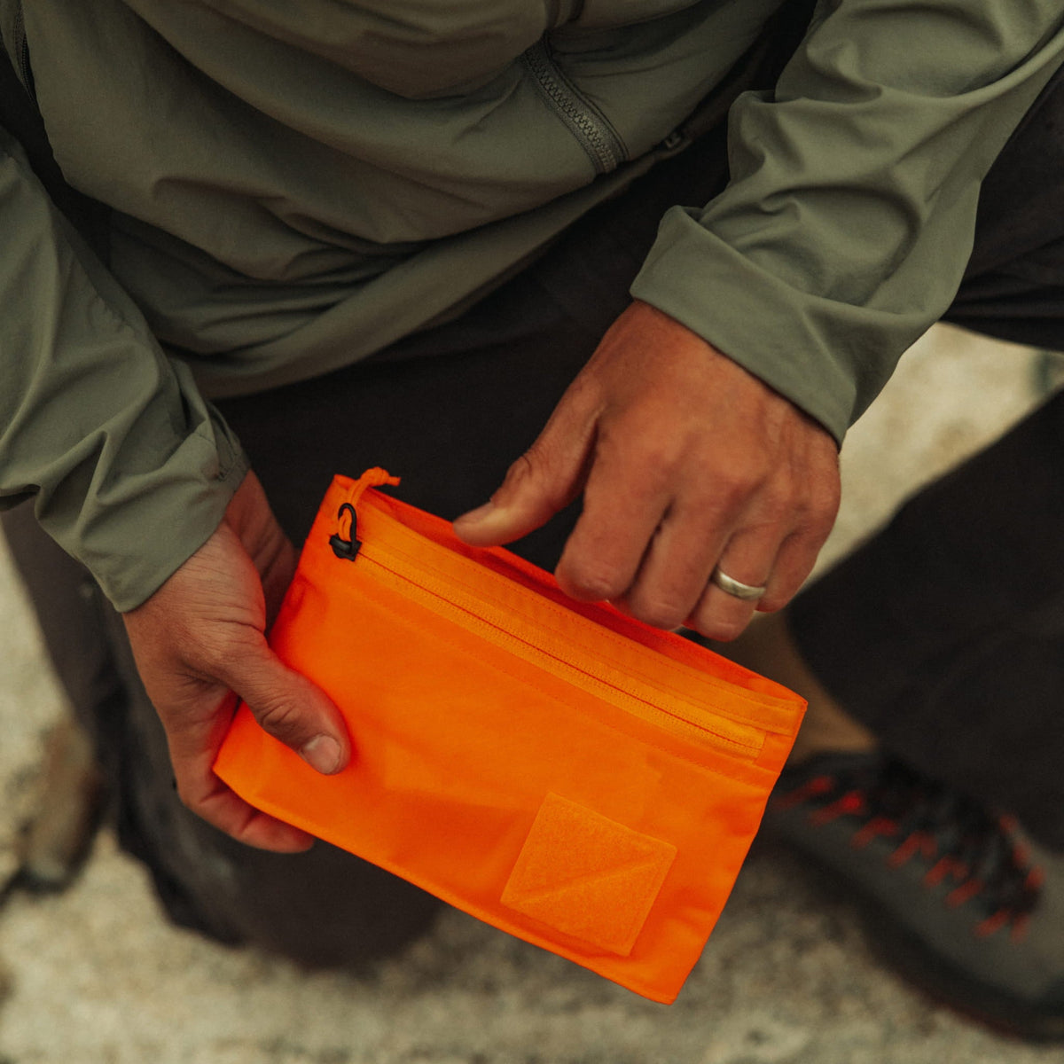 CIVIC Flat Pouch Hot Orange Outdoor