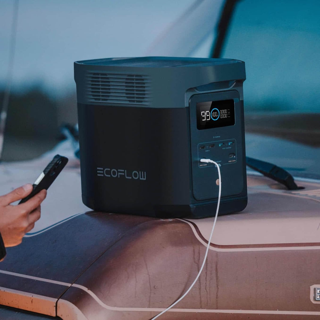 DELTA 2 Portable Power Station 1kWh Capacity, 2.2kW Output