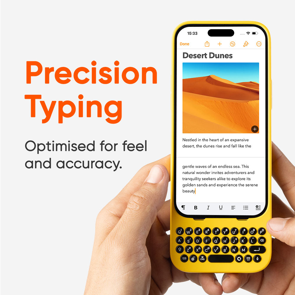 Clicks Keyboard for iPhone 15 Pro, Pro Max