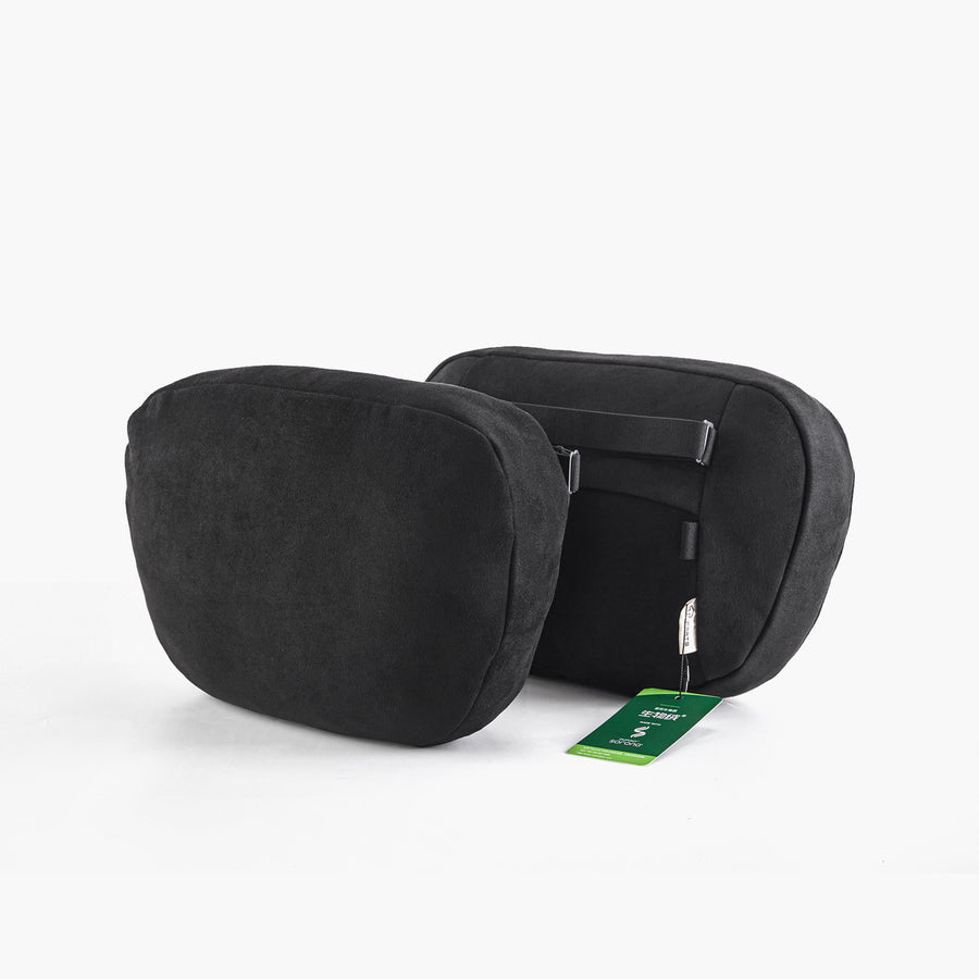 Soft Faux Suede Headrest Pillow For Tesla (Filled With Dupont™ Sorona® Sustainable Bio Fiber) - Storming Gravity