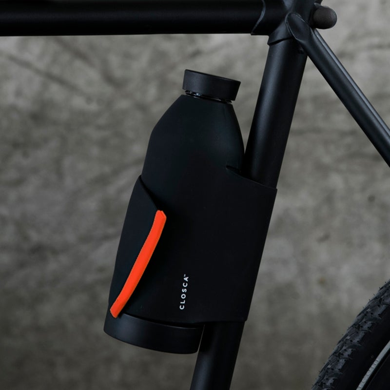 Closca Bottle Original - Glass Hands-free Thermos Bottle - Storming Gravity