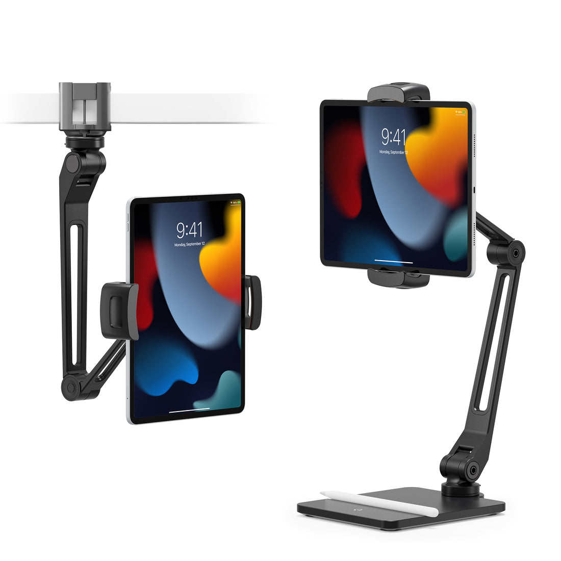 HoverBar Duo - Long Arm Tablet Holder on Desk (2nd Gen) - Storming Gravity