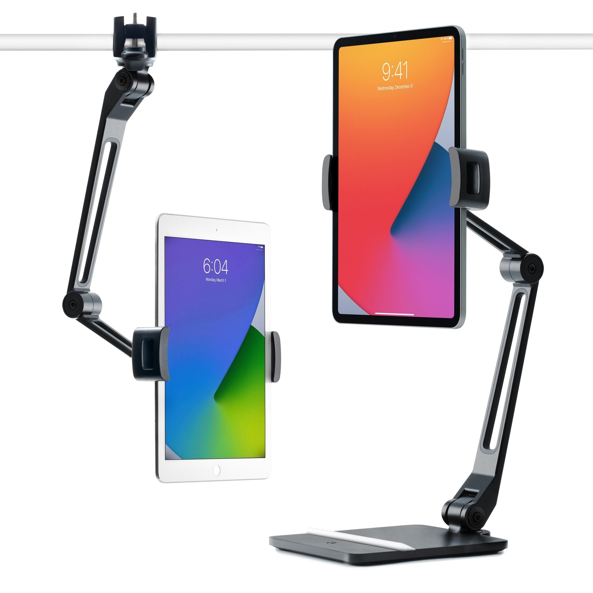 HoverBar Duo - Long Arm Tablet Holder on Desk (2nd Gen) - Storming Gravity
