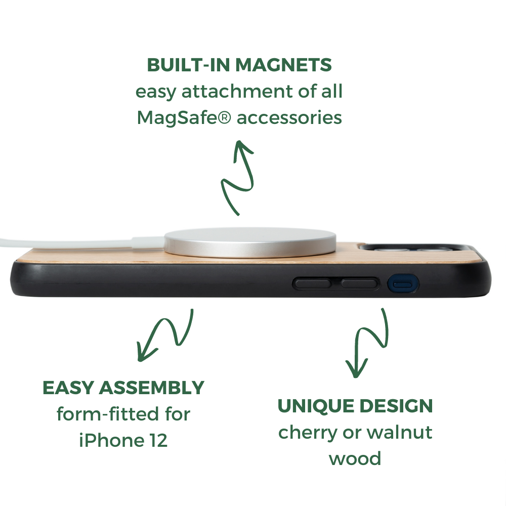 Wooden MagSafe Case for iPhone 12 Series - Oakywood - Storming Gravity