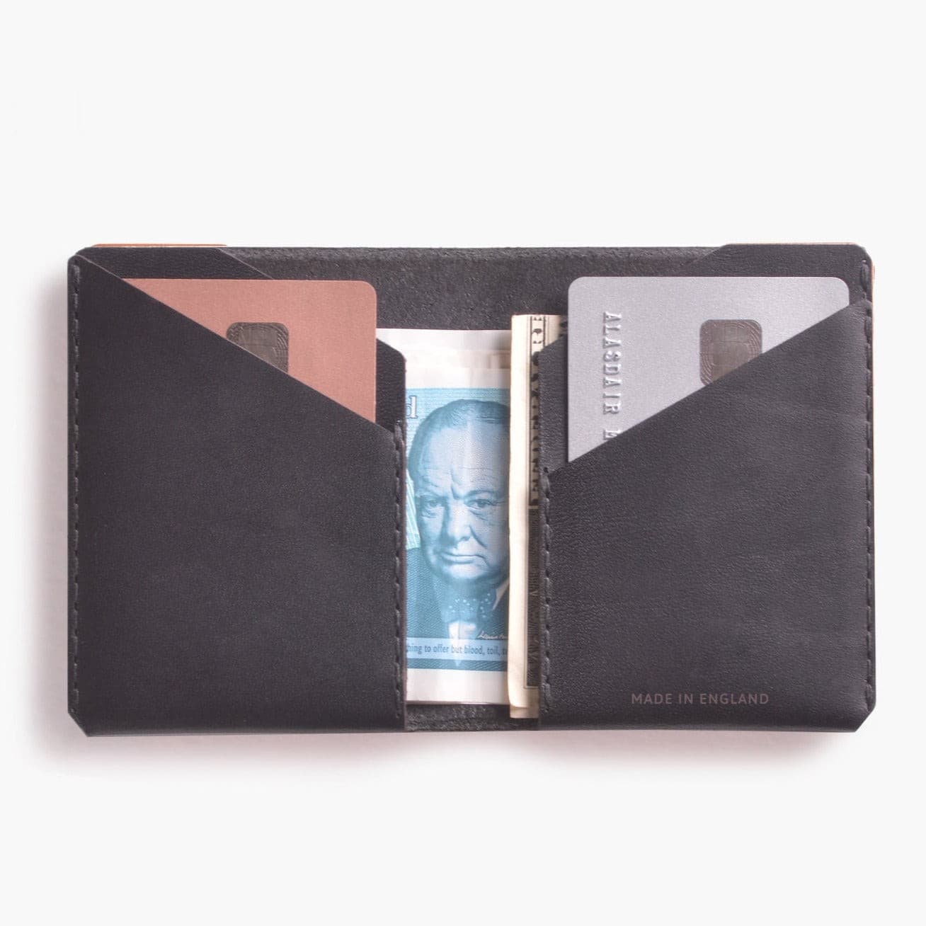 Wingback Wingston Wallet - Super Slim Bifold Wallet - Storming Gravity