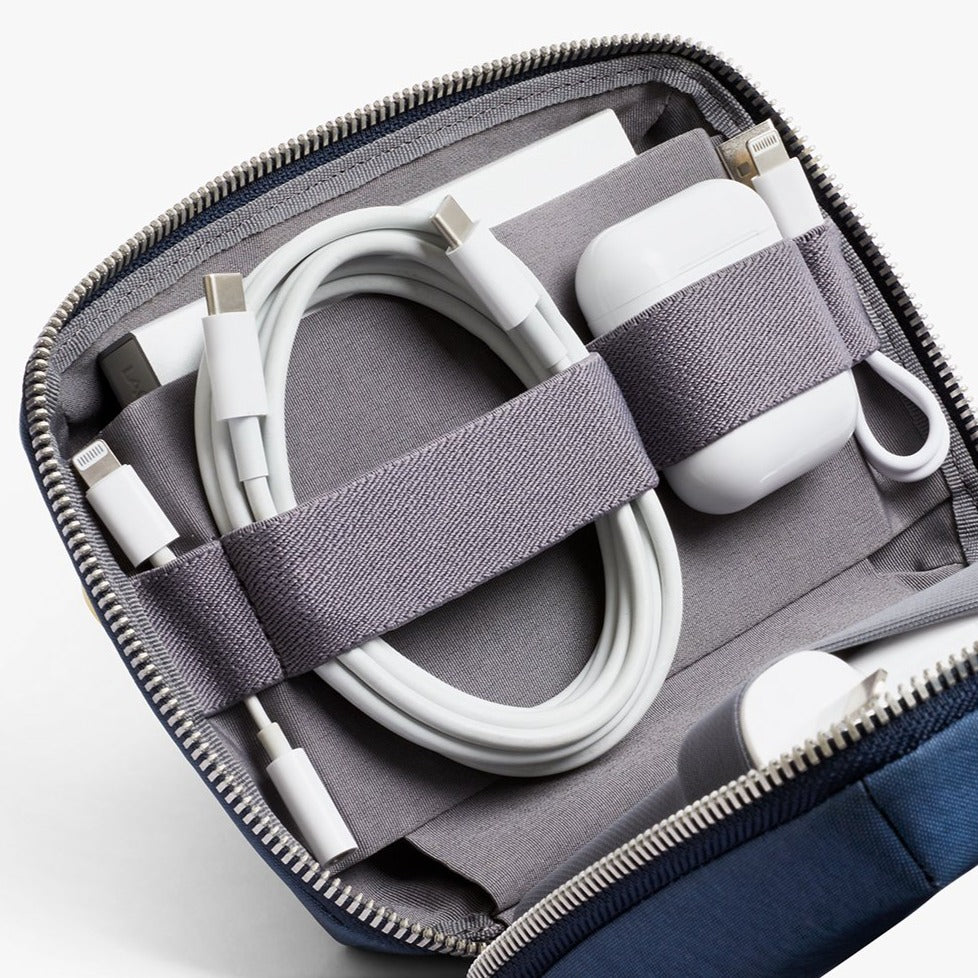 Bellroy Tech Kit Compact | Small Zip Pouch for Tech Accessories - Storming Gravity