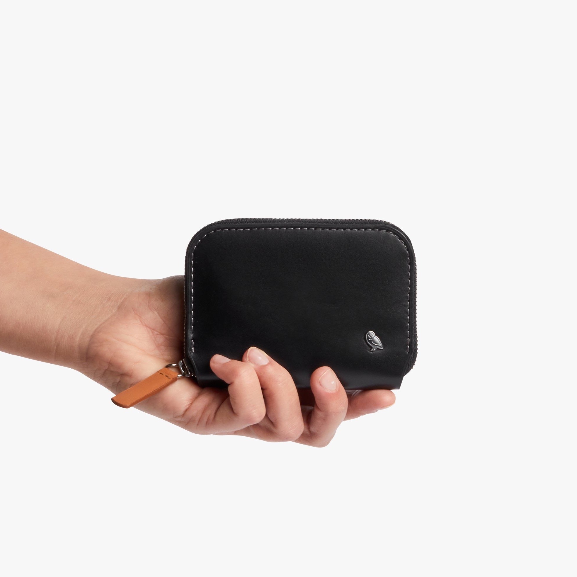 Bellroy Folio Mini | Unisex Leather Zip Wallet, Magnetic Pouch - Storming Gravity