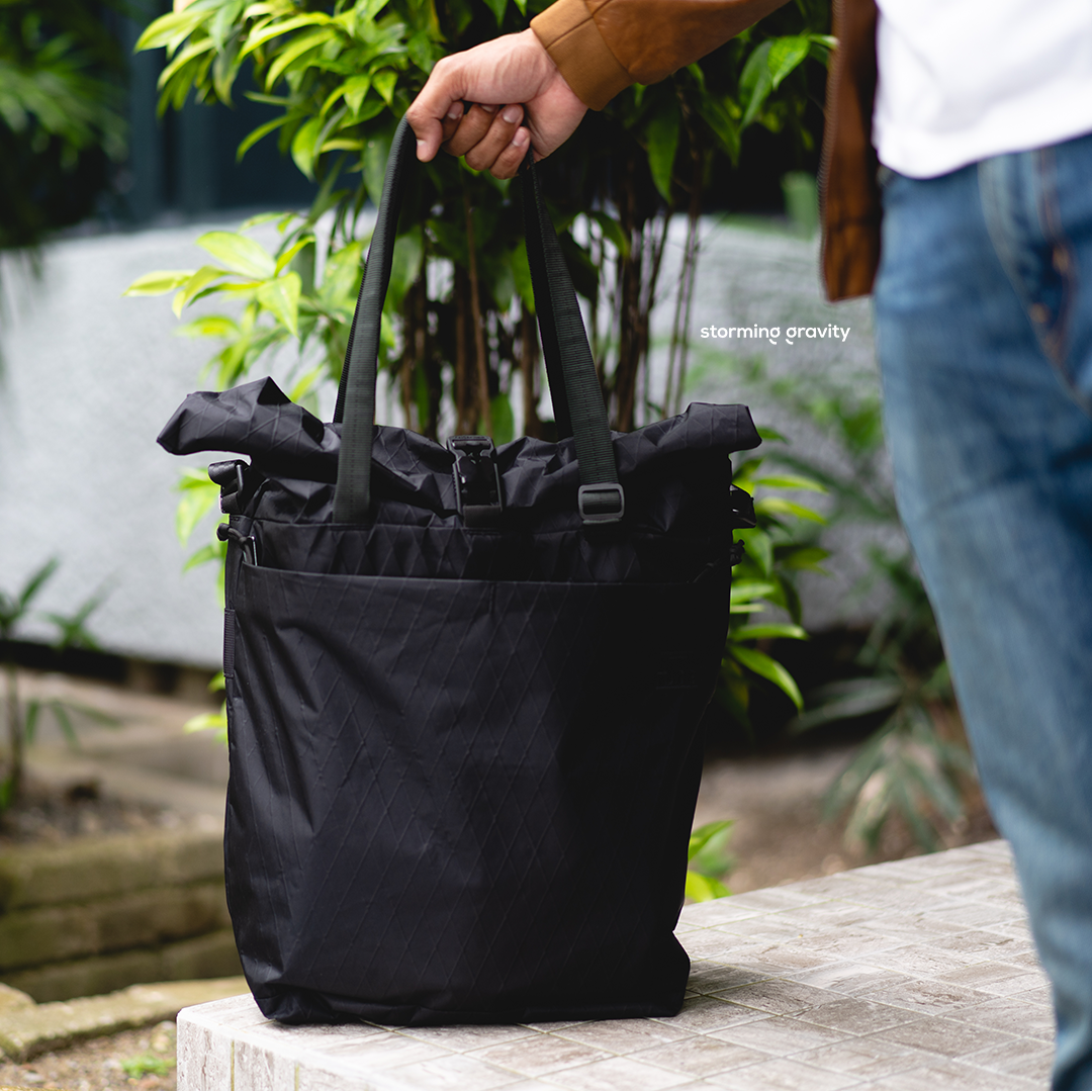 ARB Roll top Tote Bag - Made in Italy - Storming Gravity