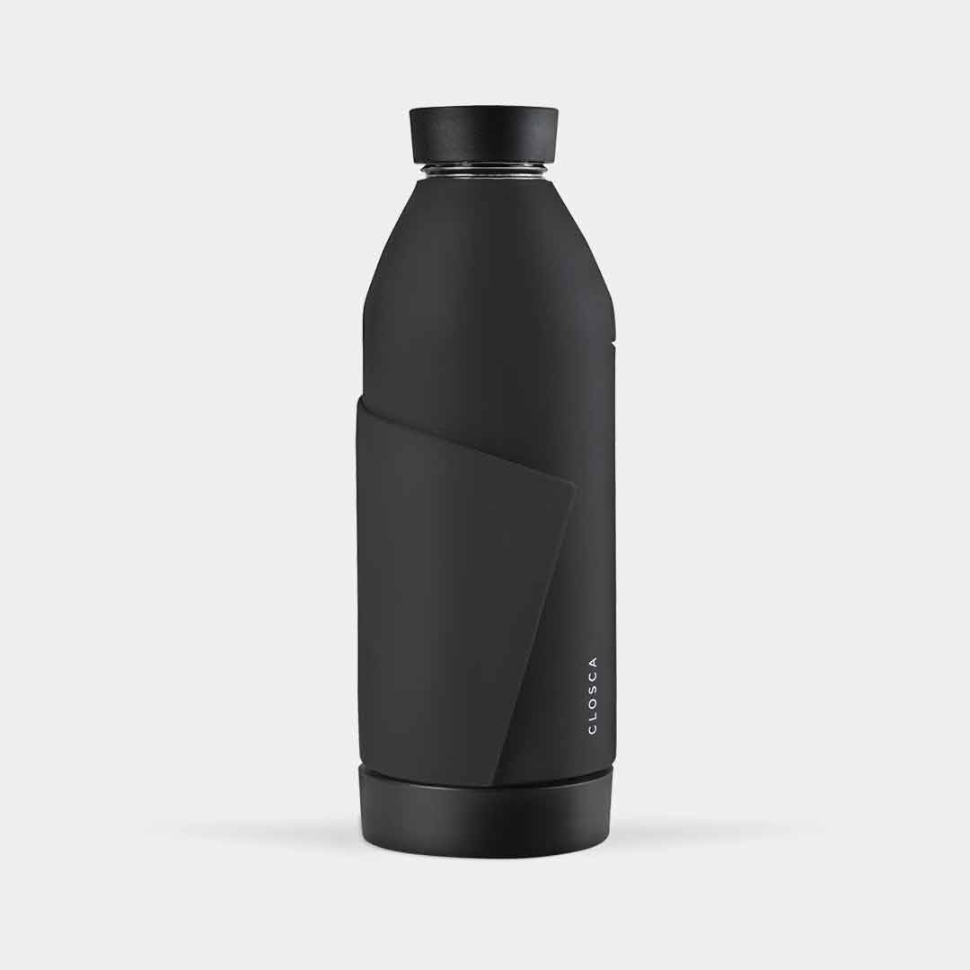 Closca Bottle Original - Glass Hands-free Thermos Bottle - Storming Gravity