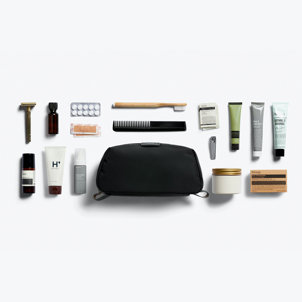 Bellroy Dopp Kit Plus | Large Organized Toiletries Pouch - Storming Gravity