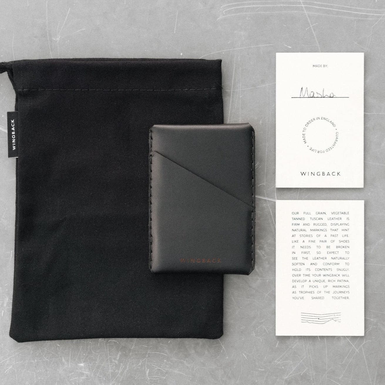 Wingback Wingston CardHolder - Dual Symmetrical Pockets - Storming Gravity