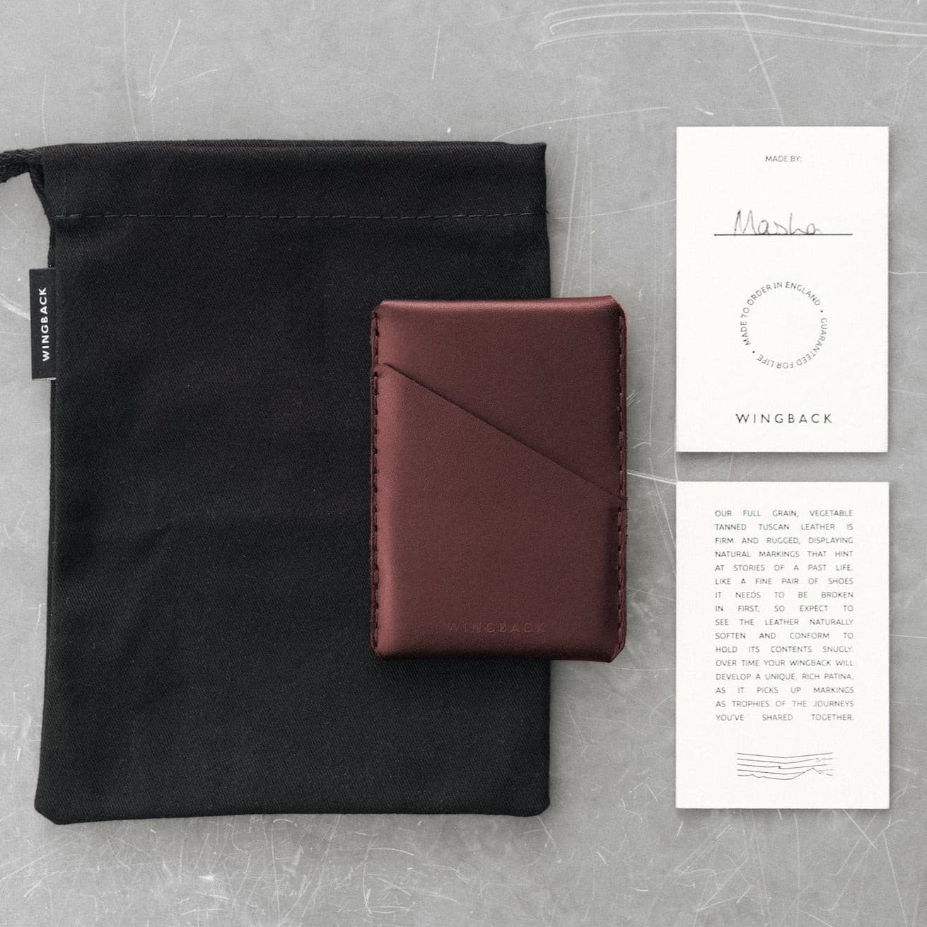 Wingback Wingston CardHolder - Dual Symmetrical Pockets - Storming Gravity