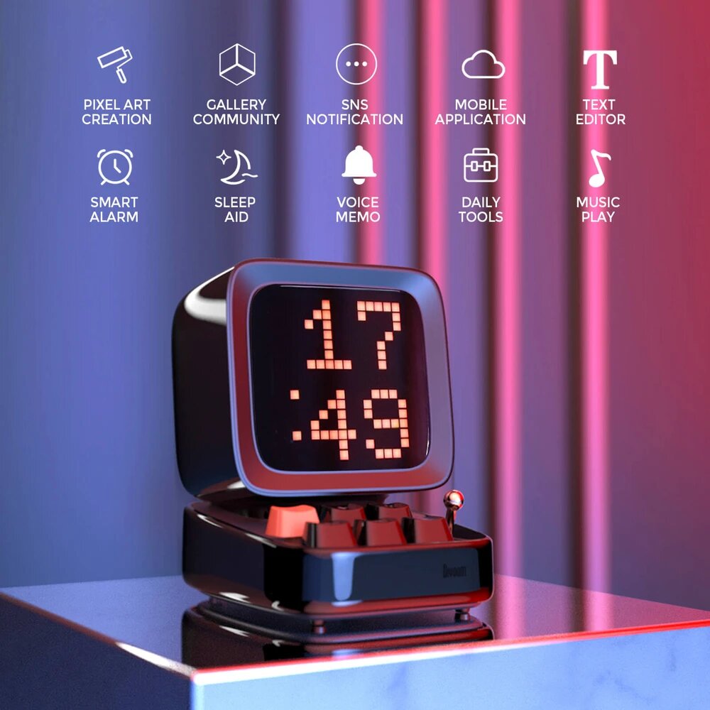 Divoom Ditoo Plus/Pro - Retro Pixel Art LED Bluetooth Speaker - Storming Gravity