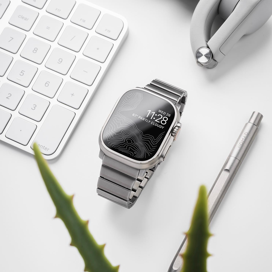 Nomad Titanium Band for Apple Watch - Storming Gravity