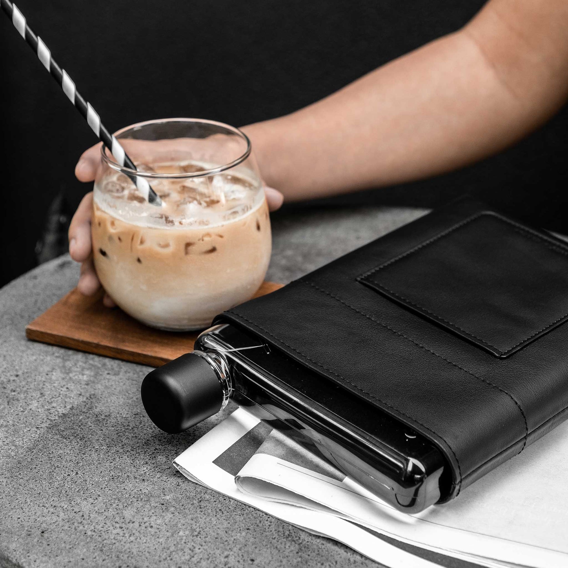 Genuine Leather Sleeve for memobottle - Storming Gravity