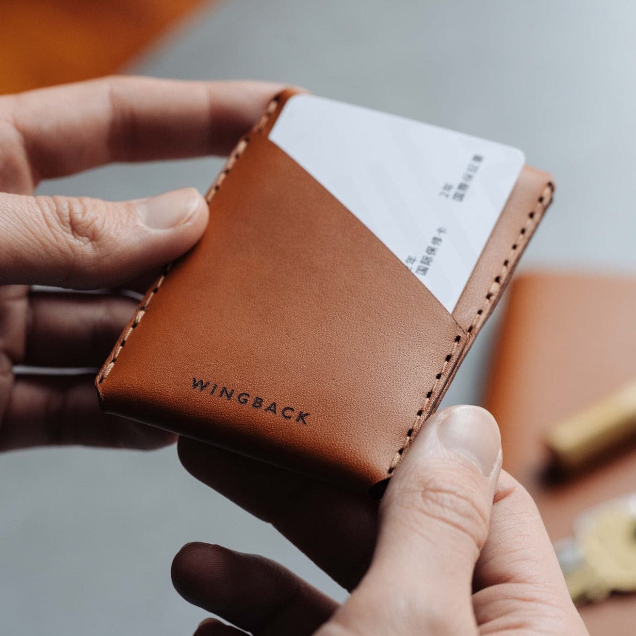 Wingback Wingston CardHolder - Dual Symmetrical Pockets - Storming Gravity