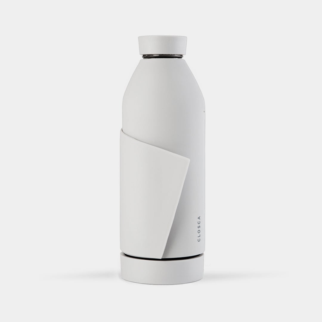 Closca Bottle Original - Glass Hands-free Thermos Bottle - Storming Gravity