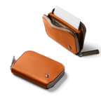 Bellroy Folio Mini | Unisex Leather Zip Wallet, Magnetic Pouch - Storming Gravity