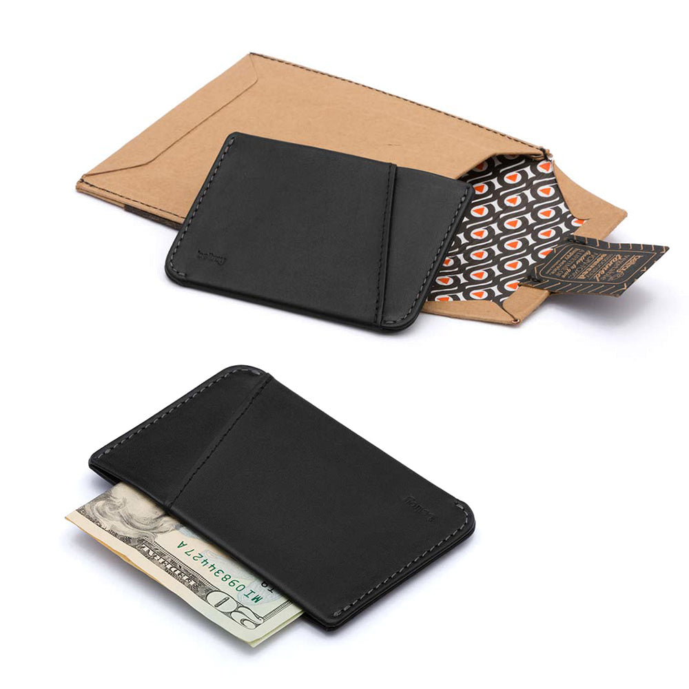 Bellroy Micro Sleeve - Slim Leather Card Holder Wallet - Storming Gravity