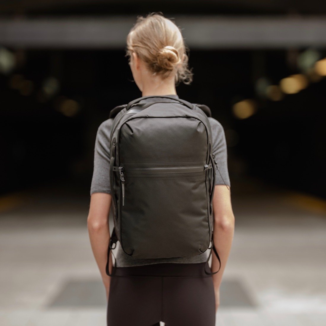 Shadow | 22L & 26L Minimal Waterproof Backpack - Black Ember