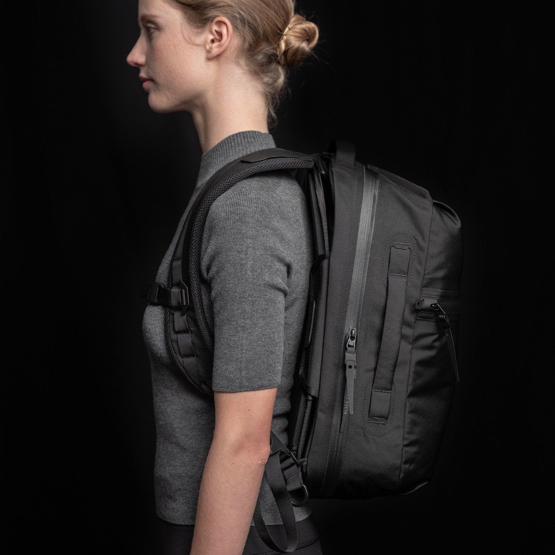 Black Ember Shadow | 22L & 26L Minimal Waterproof Backpack - Storming Gravity