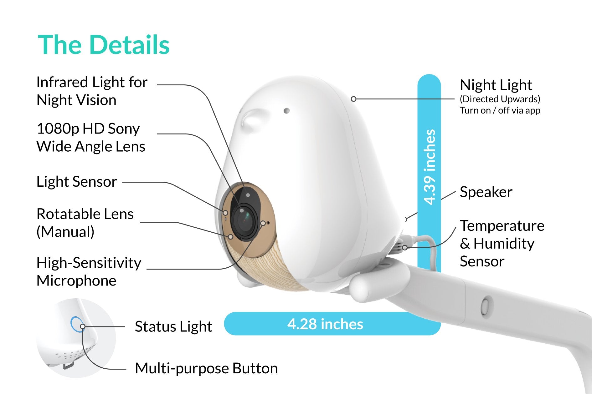 Cubo Ai Plus (Gen. 2) - Smart Baby Monitor | Proactive A.I. for Baby - Storming Gravity