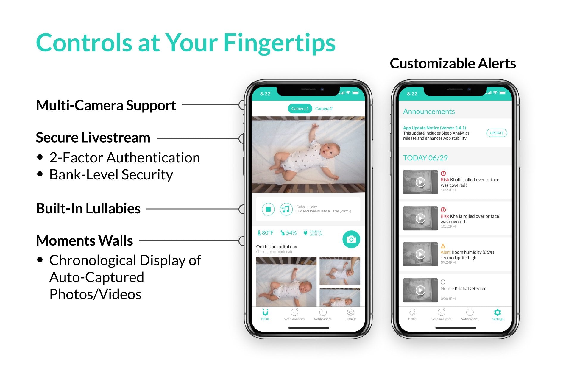 Cubo Ai Plus (Gen. 2) - Smart Baby Monitor | Proactive A.I. for Baby - Storming Gravity