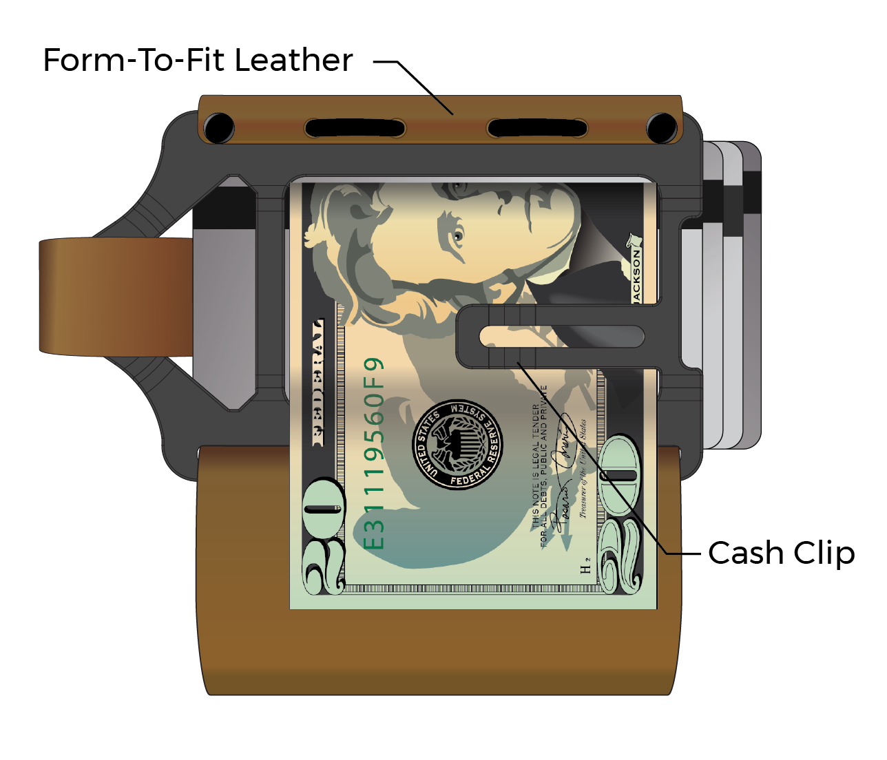 Trayvax Element Wallet - Storming Gravity