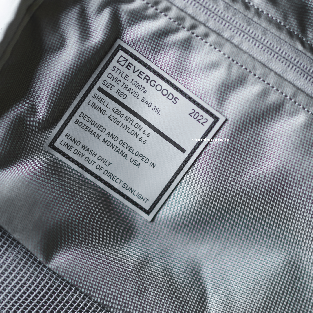 Civic Travel Bag 35L - Evergoods - Storming Gravity