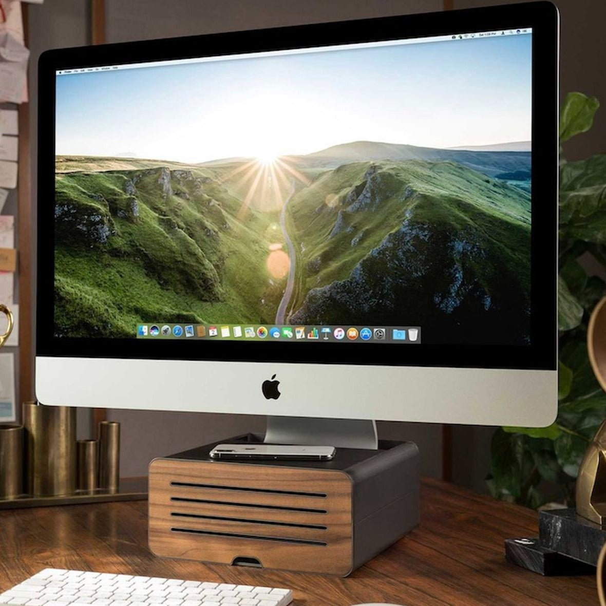 HiRise Pro Adjustable Storage for iMac & Display - Storming Gravity