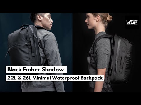 Shadow | 22L & 26L Minimal Waterproof Backpack - Black Ember Stockist  Malaysia