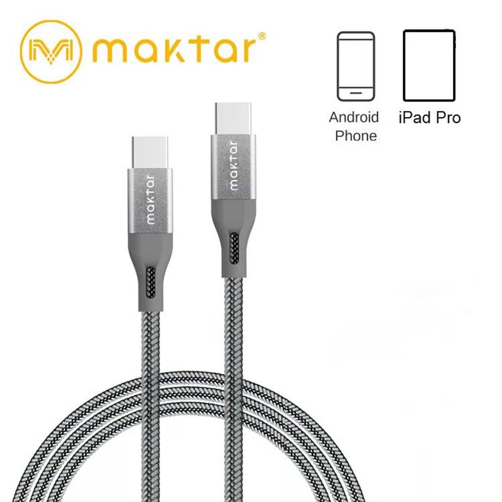 Maktar MFi Lightning / USB-C Cable - Storming Gravity