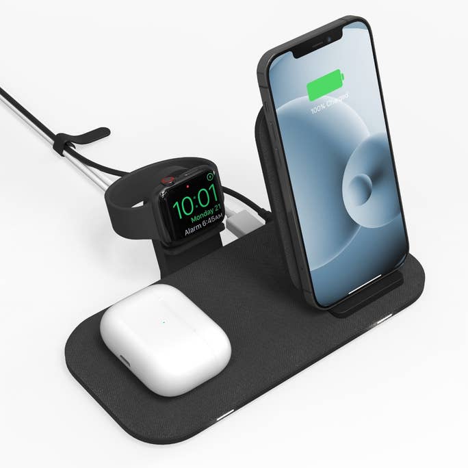 Mophie Wireless Charging Stand+ Black-UK (2 in1 BYO) - Storming Gravity