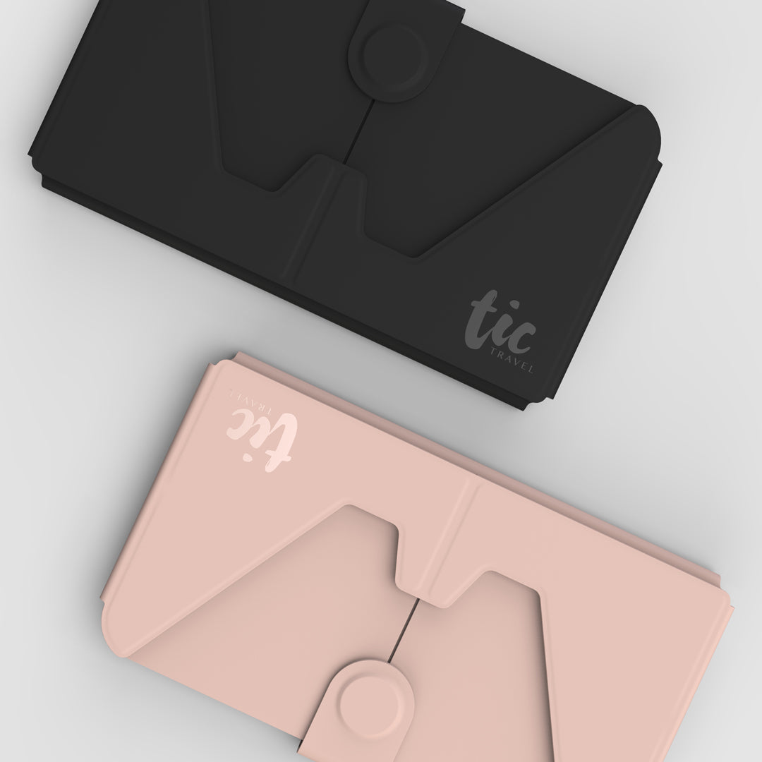 Tic Holder - Card-sized foldable holder for Phone / Mask - Storming Gravity