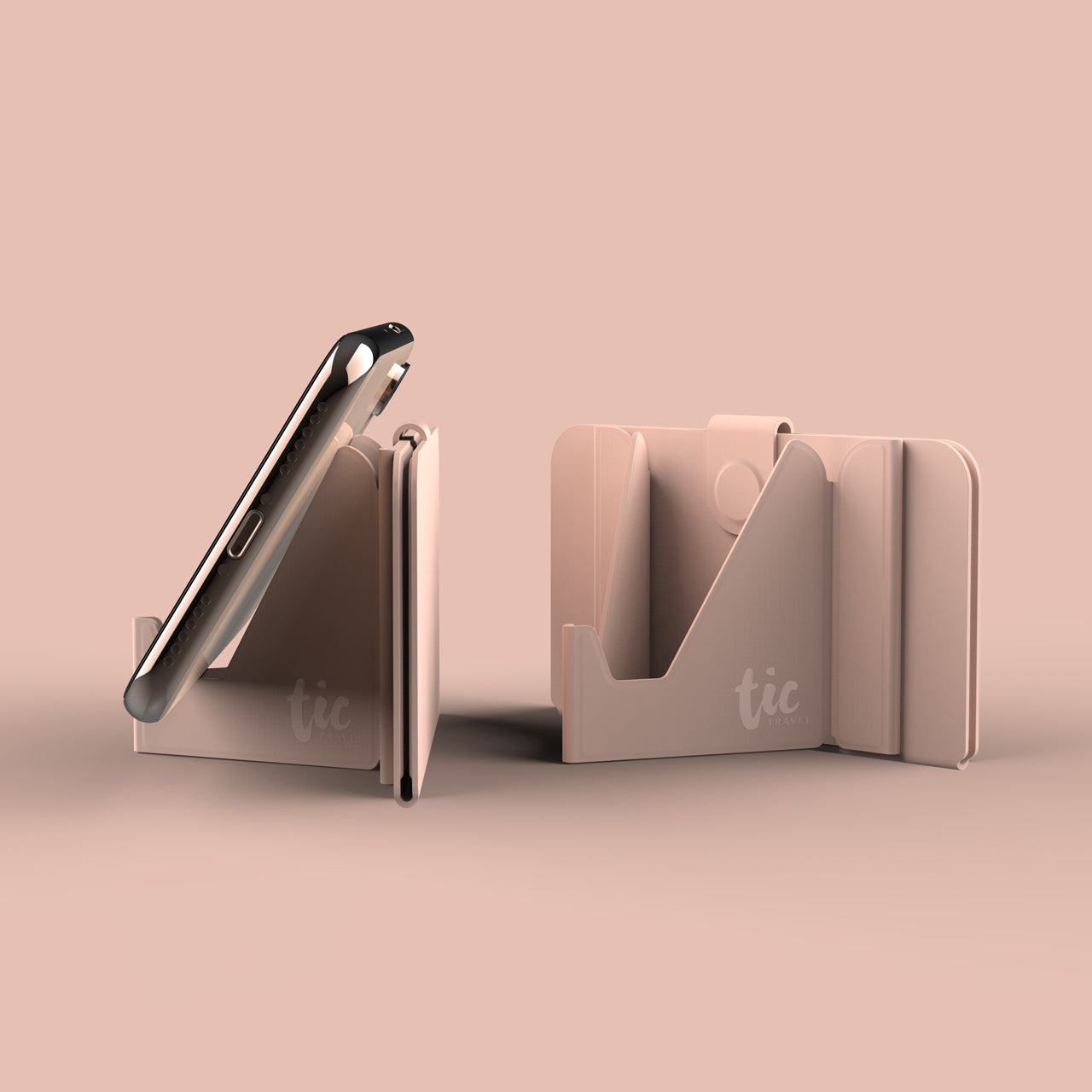 Tic Holder - Card-sized foldable holder for Phone / Mask - Storming Gravity