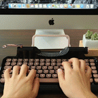 Rymek Retro Dual Mode Mechanical Keyboard - Storming Gravity